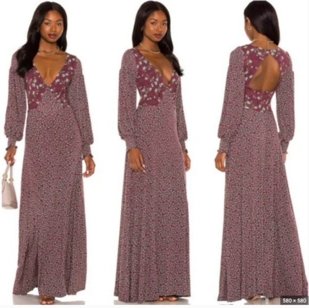 Free People Love Story Maxi Dress boho large - Picture 1 of 8